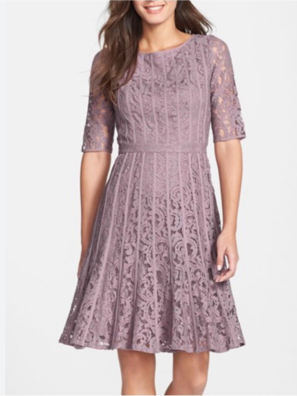 Adrianna Papell Lace Overlay Dress Wedding Party
